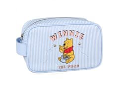 Disney Medvedek Pu Disney Svetlo modra-bela velika potovalna toaletna torbica 25x16x12 