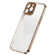 slomart joyroom chery zrcalni ovitek za iphone 13 pro max s kovinskim okvirjem zlato (jr-bp909 gold)