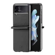 slomart dux ducis bril samsung galaxy z flip4 case with flap wallet back cover black