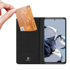 slomart dux ducis skin pro case xiaomi 12t pro / 12t wallet holster cover with flap black