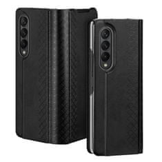 slomart dux ducis briljantni etui samsung galaxy z fold 3 flip cover card wallet stand black