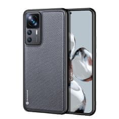 slomart dux ducis fino ohišje za xiaomi 12t pro / xiaomi 12t cover s silikonskim okvirjem sivo