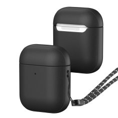 slomart dux ducis plen case za airpods 2 / airpods 1 ovitek za slušalke črn