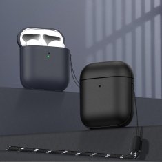 slomart dux ducis plen case za airpods 2 / airpods 1 ovitek za slušalke črn