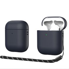 slomart dux ducis plen case za airpods 2 / airpods 1 ohišje za slušalke modro