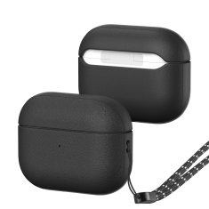 slomart dux ducis plen case za airpods pro 2 / airpods pro 1 ovitek za slušalke črn