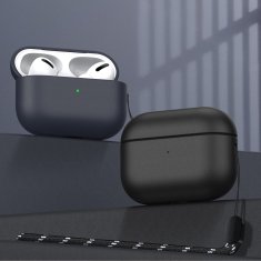 slomart dux ducis plen case za airpods pro 2 / airpods pro 1 ovitek za slušalke črn