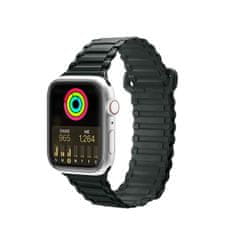 slomart dux ducis trak (oklepna različica) trak apple watch se, 8, 7, 6, 5, 4, 3, 2, 1 (41, 40, 38 mm) silikonski magnetni trak zapestnica zelena