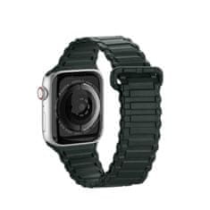 slomart dux ducis trak (oklepna različica) trak apple watch se, 8, 7, 6, 5, 4, 3, 2, 1 (41, 40, 38 mm) silikonski magnetni trak zapestnica zelena