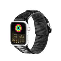 slomart dux ducis trak (zunanja različica) pasek apple watch ultra, se, 8, 7, 6, 5, 4, 3, 2, 1 (49, 45, 44, 42 mm) črno srebrn