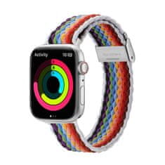 slomart dux ducis trak (različica mixture ii) pasek apple watch se, 8, 7, 6, 5, 4, 3, 2, 1 (41, 40, 38 mm) pleciona opaska bransoleta pale stripes