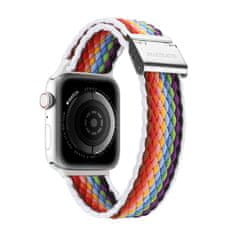 slomart dux ducis trak (različica mixture ii) pasek apple watch se, 8, 7, 6, 5, 4, 3, 2, 1 (41, 40, 38 mm) pleciona opaska bransoleta pale stripes