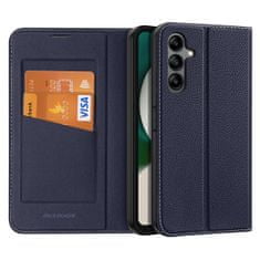 slomart dux ducis skin x2 case samsung galaxy a34 5g flip cover wallet stand blue