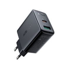 AceFast USB-C USB 32W PPS PD QC 3.0 AFC FCP omrežni polnilec črne barve