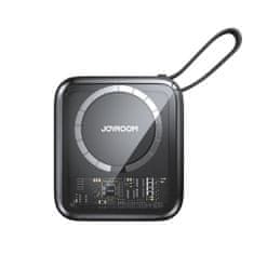 Joyroom Powerbank z induktivnim polnilnim obročem Iphone Lightning kabel 10000mAh Icy Series 22,5W črna