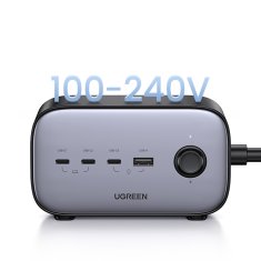 slomart Ugreen gan usb c / usb napajalnik ac polnilec črne barve (cd270)