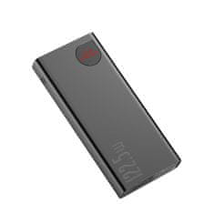 slomart baseus adaman powerbank s hitrim polnjenjem 20000mah 22,5W + usb c 3a kabel 0,3m črn