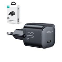 slomart mini polnilec usb c 20w pd joyroom jr-tcf02 | črna