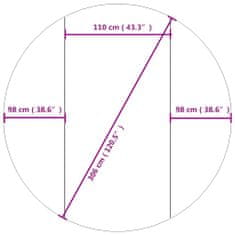 Vidaxl Podloga za bazen svetlo siva Ø306 cm poliestrski geotekstil