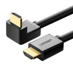 shumee kabel pod kotom 90 stopinj; HDMI 4K 30Hz 1m - črn