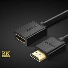 Ugreen Kabelski podaljšek HDMI 2.0 4K 1 m črn