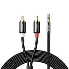 slomart ugreen avdio kabel 3,5 mm mini jack - 2rca 5m črn (av116)