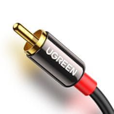 slomart ugreen avdio kabel 3,5 mm mini jack - 2rca 5m črn (av116)