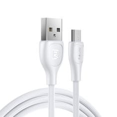 slomart remax lesu pro kabel usb - micro usb kabel 480 mbps 2.1 a 1 m bel (rc-160m white)