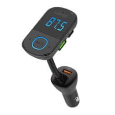 LDNIO oddajnik fm ldnio bluetooth c705q 2usb, usb-c + kabel usb-c do lightning