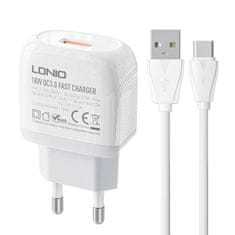 slomart omrežni polnilec ldnio a1307q 18w + kabel usb-c