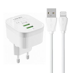 slomart omrežni polnilec ldnio a201 2usb + kabel lightning