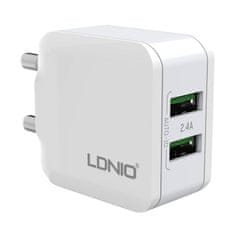 slomart omrežni polnilec ldnio a2201 2usb + kabel micro usb