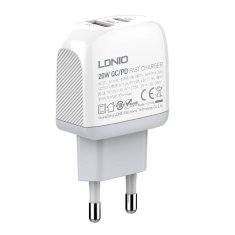 slomart omrežni polnilec ldnio a2316c usb, usb-c + kabel lightning