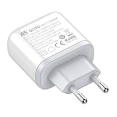 slomart omrežni polnilec ldnio a2526c usb, usb-c 45w + kabel microusb 45w