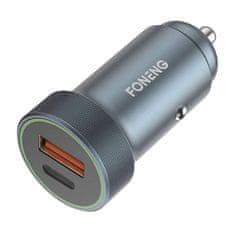 Foneng avtomobilski polnilec c16, 1x usb (kovinski)