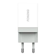 Foneng K210 omrežni polnilnik, 1xUSB + USB Lightning kabel