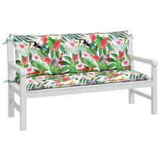 Greatstore Blazina za vrtno klop 2 kosa večbarvna 150x50x7 cm blago