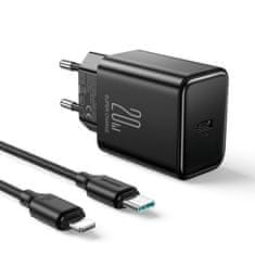 Joyroom JR-TCF06 polnilnik USB-C 20W + kabel USB-C / Lightning, črna