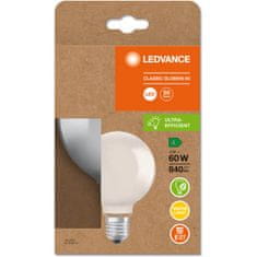 LEDVANCE LED žarnica E27 G95 4W = 60W 840lm 3000K Topla bela 320°