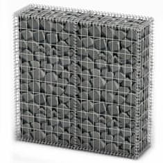 Vidaxl Gabion košara s pokrovi pocinkana žica 100 x 100 x 30 cm