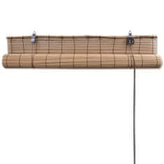 Vidaxl Rolo senčilo iz rjavega bambusa 150x220 cm