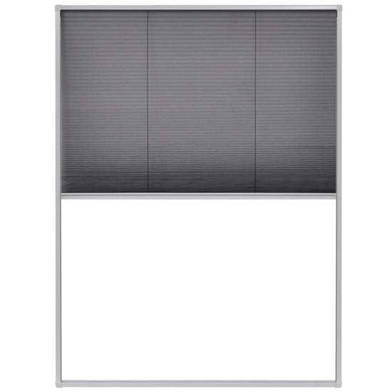 Vidaxl Plise komarnik za okna aluminij 60x80 cm