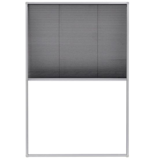 Vidaxl Plise komarnik za okna aluminij 80x120 cm