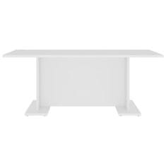 Vidaxl Klubska mizica bela 103,5x60x40 cm iverna plošča