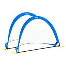 Vidaxl Otroški nogometni gol 2 kosa s torbo 183x117,5x120,5 cm