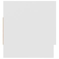Vidaxl Garderobna omara bela 70x32,5x35 cm iverna plošča