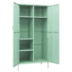 Vidaxl Garderobna omara mint zelena 90x50x180 cm jeklo