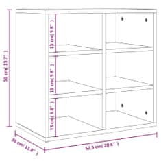 Vidaxl Omarica za čevlje sonoma hrast 52,5x30x50 cm