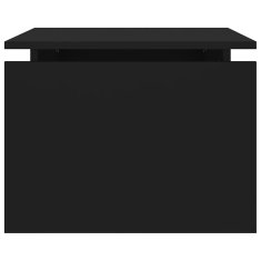 Vidaxl Klubska mizica črna 68x50x38 cm iverna plošča