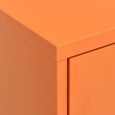 Vidaxl Omara za shranjevanje oranžna 80x35x101,5 cm jeklo